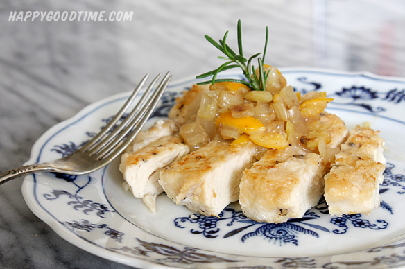Chicken Breasts with Meyer Lemon and Fennel Relish