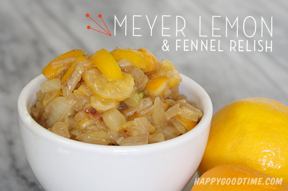  Meyer Lemon and Fennel Relish